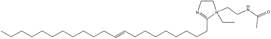 1-[2-(アセチルアミノ)エチル]-1-エチル-2-(9-ヘニコセニル)-2-イミダゾリン-1-イウム 化学構造式
