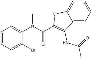 3-Acetylamino-N-(2-bromophenyl)-N-methylbenzofuran-2-carboxamide