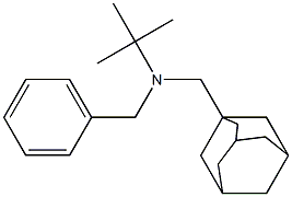 N-[(1-アダマンチル)メチル]-N-tert-ブチルベンゼンメタンアミン 化学構造式