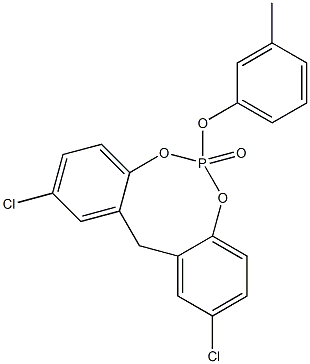 2,10-Dichloro-6-(3-methylphenoxy)-12H-dibenzo[d,g][1,3,2]dioxaphosphocin 6-oxide