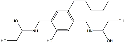 2,5-Bis[[(1,2-dihydroxyethyl)amino]methyl]-4-pentylphenol