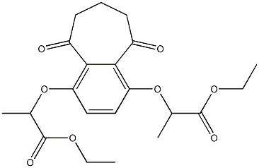 2,2'-[(5,9-Dioxo-6,7,8,9-tetrahydro-5H-benzocycloheptene)-1,4-diylbisoxy]dipropionic acid diethyl ester