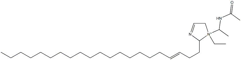 1-[1-(アセチルアミノ)エチル]-1-エチル-2-(3-ヘニコセニル)-3-イミダゾリン-1-イウム 化学構造式