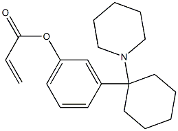 Propenoic acid 3-(1-piperidinocyclohexyl)phenyl ester