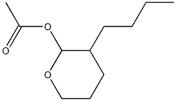 2-Acetyloxy-3-butyltetrahydro-2H-pyran