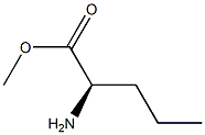 (R)-2-アミノペンタン酸メチル 化学構造式