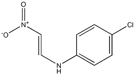 (E)-1-[(4-クロロフェニル)アミノ]-2-ニトロエテン 化学構造式
