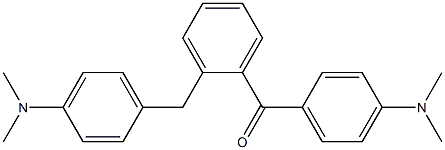 2-[p-(ジメチルアミノ)ベンジル]-4'-(ジメチルアミノ)ベンゾフェノン 化学構造式