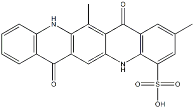 5,7,12,14-Tetrahydro-2,13-dimethyl-7,14-dioxoquino[2,3-b]acridine-4-sulfonic acid