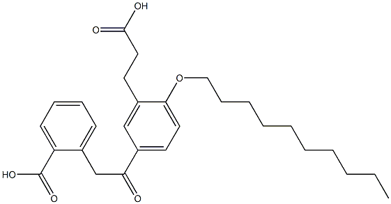 5-[(2-Carboxyphenyl)acetyl]-2-(decyloxy)benzenepropanoic acid