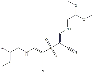 2,2'-Sulfonylbis[(E)-3-(2,2-dimethoxyethyl)aminopropenenitrile]