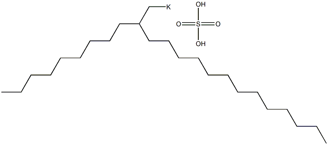 Sulfuric acid 2-nonylpentadecyl=potassium salt
