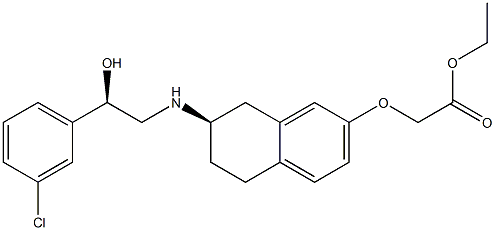 (7R)-5,6,7,8-Tetrahydro-7-[[(R)-2-hydroxy-2-(3-chlorophenyl)ethyl]amino]-2-[(ethoxycarbonyl)methoxy]naphthalene