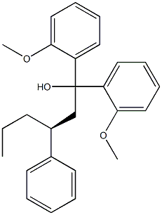 [S,(+)]-1,1-Bis(o-methoxyphenyl)-3-phenyl-1-hexanol