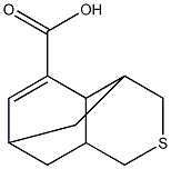 3,4,4a,7,8,8a-Hexahydro-4,7-methano-1H-2-benzothiopyran-5-carboxylic acid Struktur