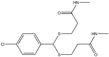 3,3'-[(p-Chlorobenzylidene)bis(thio)]bis(N-methylpropionamide)