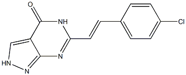 6-(p-Chlorostyryl)-2H-pyrazolo[3,4-d]pyrimidin-4(5H)-one Structure
