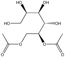 D-グルシトール1,2-ジアセタート 化学構造式