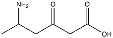 3-オキソ-5-アミノヘキサン酸 化学構造式