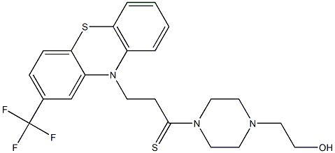 3-(2-Trifluoromethyl-10H-phenothiazin-10-yl)-1-[4-(2-hydroxyethyl)-1-piperazinyl]-1-propanethione