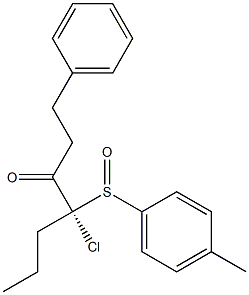 (4R)-4-Chloro-4-(p-tolylsulfinyl)-1-phenyl-3-heptanone