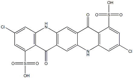 3,10-Dichloro-5,7,12,14-tetrahydro-7,14-dioxoquino[2,3-b]acridine-1,8-disulfonic acid