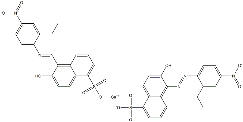 Bis[1-[(2-ethyl-4-nitrophenyl)azo]-2-hydroxy-5-naphthalenesulfonic acid]calcium salt