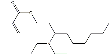 メタクリル酸3-(ジエチルアミノ)ノニル 化学構造式