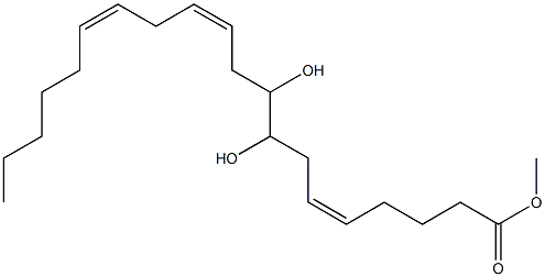 (5Z,11Z,14Z)-8,9-ジヒドロキシ-5,11,14-イコサトリエン酸メチル 化学構造式