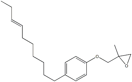 4-(7-Decenyl)phenyl 2-methylglycidyl ether 结构式