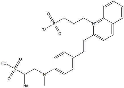 1-(3-Sulfonatopropyl)-2-[4-[N-methyl-N-(2-sodiosulfoethyl)amino]styryl]quinolin-1-ium
