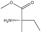 (S)-2-アミノ-2-メチルブタン酸メチル 化学構造式