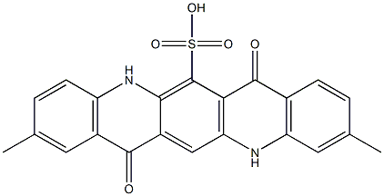 5,7,12,14-Tetrahydro-2,10-dimethyl-7,14-dioxoquino[2,3-b]acridine-6-sulfonic acid