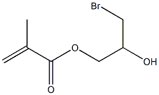 メタクリル酸3-ブロモ-2-ヒドロキシプロピル 化学構造式