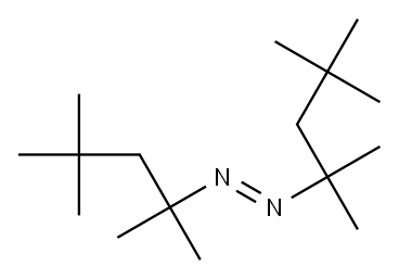 (E)-1,2-Bis(1,1,3,3-tetramethylbutyl)diazene Struktur