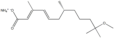 (2E,4E,7R)-11-Methoxy-3,7,11-trimethyl-2,4-dodecadienoic acid ammonium salt