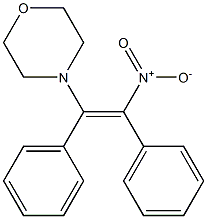 (Z)-1-モルホリノ-2-ニトロ-1,2-ジフェニルエテン 化学構造式