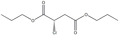 [S,(-)]-クロロこはく酸ジプロピル 化学構造式