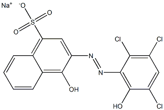 3-[(2,3,5-Trichloro-6-hydroxyphenyl)azo]-4-hydroxy-1-naphthalenesulfonic acid sodium salt