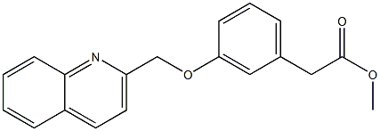 3-(2-Quinolinylmethoxy)benzeneacetic acid methyl ester