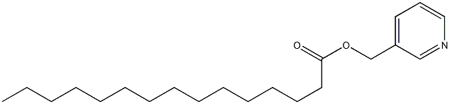 ペンタデカン酸(3-ピリジル)メチル 化学構造式