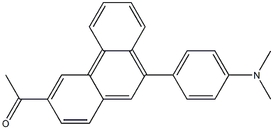 4-(3-アセチル-9-フェナントリル)-N,N-ジメチルアニリン 化学構造式