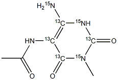 5-Acetylamino-6-amino-3-methyluracil-13C4,15N3