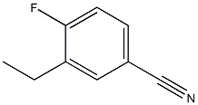 3-乙基-4-氟苯腈, , 结构式