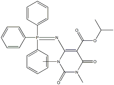 1,2,3,4-Tetrahydro-1,3-dimethyl-2,4-dioxo-6-[(triphenylphosphoranylidene)amino]-5-pyrimidinecarboxylic acid isopropyl ester