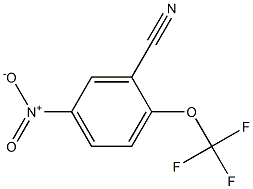 2-三氟甲氧基-5-硝基苯腈 结构式