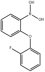 2-(2-Fluorophenoxy)phenylboronic acid 结构式