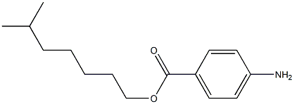 Isooctyl p-aminobenzoate Structure