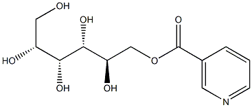 甘露醇烟酸酯片, , 结构式