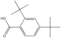 2.4二叔丁基苯酸, , 结构式